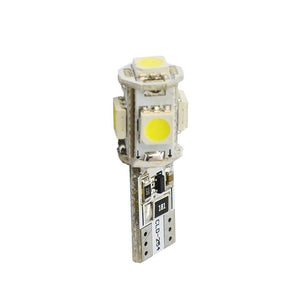 Ampoules led x2 t10 W5W 5led smd3528 canbus blanc 12V 2,20W - PLANET LINE