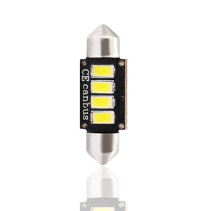 Ampoules led x2 c5W 36mm 4led smd5730 canbus blanc 12V 2,3W - PLANET LINE