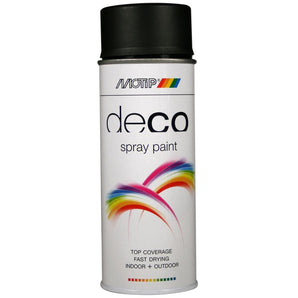 PEINTURE DECO RAL9005 SATINE AEROSOL 400ML MOTIP