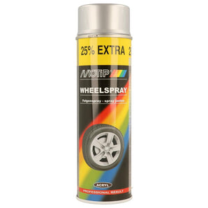 PEINTURE POUR JANTES ARGENT BRILLANT AEROSOL 500ML MOTIP