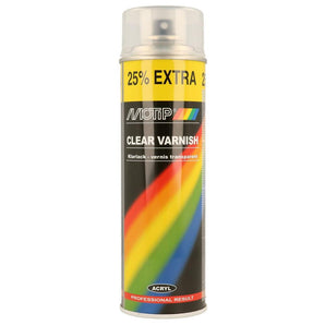 VERNIS TRANSPARENT BRILLANT AEROSOL 500ML MOTIP