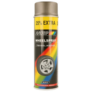 PEINTURE POUR JANTES ACIER BRILLANT AEROSOL 500ML MOTIP