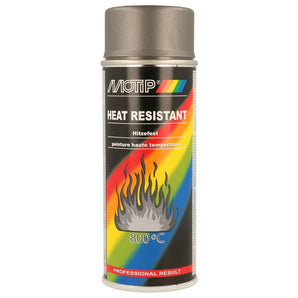 PEINTURE HAUTE TEMPERATURE 800°C ANTHRACITE FONCE AEROSOL 400ML MOTIP