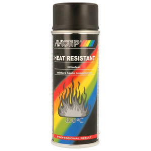 PEINTURE HAUTE TEMPERATURE 800°C NOIRE AEROSOL 400ML MOTIP