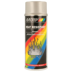 PEINTURE HAUTE TEMPERATURE 800°C ARGENT AEROSOL 400ML MOTIP