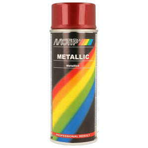 PEINTURE ROUGE METALLISE AEROSOL 400ML MOTIP