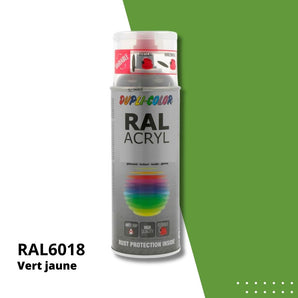 Bombe peinture aérosol acrylique Vert sapin RAL 6009 - MOTIP 400 mL