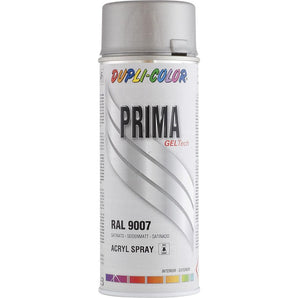 Peinture prima RAL9007 gris alu satine - DUPLI COLOR 400 mL