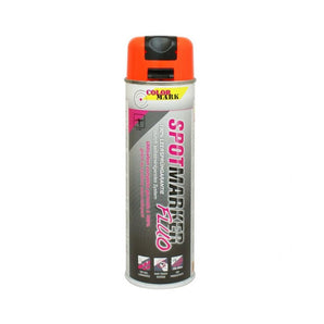 TRACEUR DE CHANTIER ORANGE FLUO SPOTMARKER AEROSOL 500ML COLORMARK