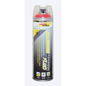 TRACEUR DE CHANTIER ROUGE FLUO ALLROUND AEROSOL 500ML COLORMARK