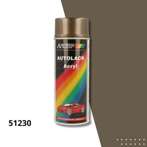 Bombe peinture carrosserie acrylique 51230 métallisé kompakt - MOTIP 400 mL