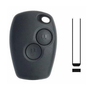 Coque clé adaptable pour renault 2 boutons clé plate blister - KEYSKAR
