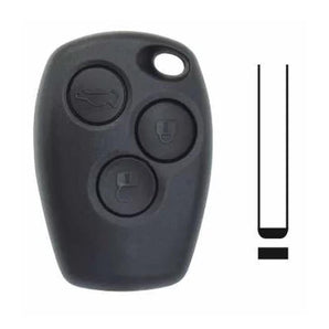 Coque clé adaptable pour renault 3 boutons lame fraisée blister - KEYSKAR