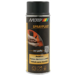 PEINTURE PELABLE ESLASTOMERE SPRAYPLAST CARBONE BRILLANT AEROSOL 400ML MOTIP