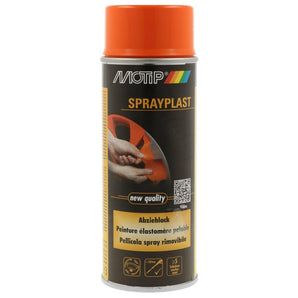 PEINTURE PELABLE ESLASTOMERE SPRAYPLAST ORANGE BRILLANT AEROSOL 400ML MOTIP