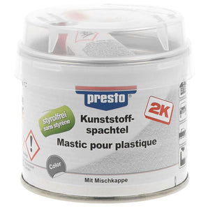 Mastic de remplissage plastique 2k sans styrène - PRESTO 250 gr