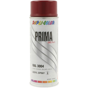 PEINTURE PRIMA RAL 3004 ROUGE POURPRE BRILLANT 400ML DUPLI COLOR