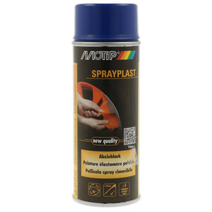 PEINTURE PELABLE ESLASTOMERE SPRAYPLAST BLEU AEROSOL 400ML MOTIP