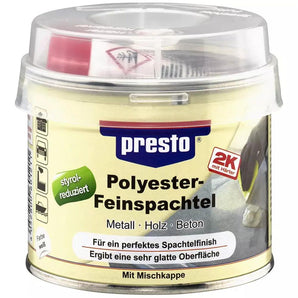 MASTIC FIN POLYESTER BEIGE 2K POT DE 100G PRESTO