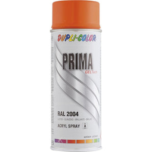 PEINTURE PRIMA RAL 2004 ORANGE PUR BRILLANT 400ML DUPLI COLOR