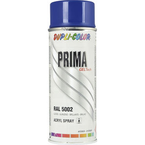 PEINTURE PRIMA RAL 5002 BLEU OUTREMER BRILLANT 400ML DUPLI COLOR