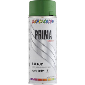 PEINTURE PRIMA RAL 6001 VERT ÉMERAUDE BRILLANT 400ML DUPLI COLOR