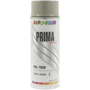 PEINTURE PRIMA RAL 7030 GRIS PIERRE  BRILLANT 400ML DUPLI COLOR