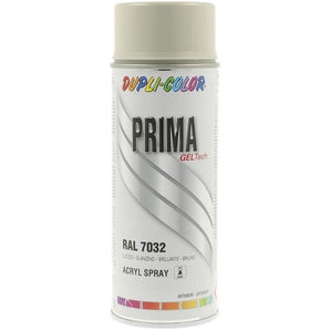 PEINTURE PRIMA RAL 7032 GRIS QUARTZ  BRILLANT 400ML DUPLI COLOR