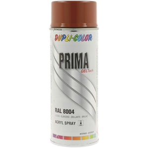 PEINTURE PRIMA RAL 8004 BRUN CUIVRE  BRILLANT 400ML DUPLI COLOR