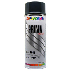 PEINTURE PRIMA RAL 7016 GRIS ANTHRACITE BRILLANT 400ML DUPLI COLOR