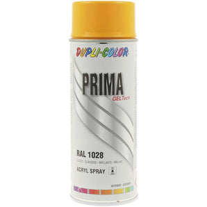 PEINTURE PRIMA RAL 1028 JAUNE MELON BRILLANT 400ML DUPLI COLOR