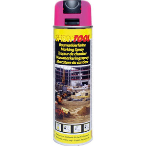 Traceur de chantier tp rose fluo - MOTIP 500 mL