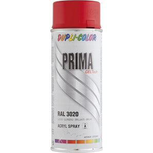 Peinture prima RAL3020 rouge trafic brillant - DUPLI COLOR 400 mL