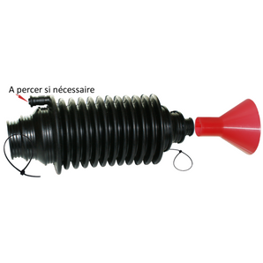 SOUFFLET DE CREMAILLERE TYPE PSA + CONE PLASTIQUE