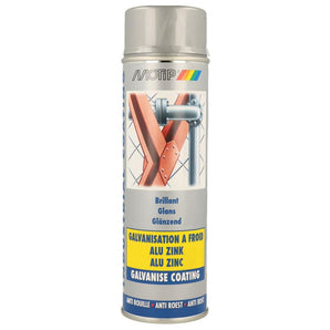 Peinture de galvanisation à froid alu zinc brillant - MOTIP 500 mL