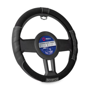 Couvre volant sport line haut de gamme noir - SPARCO