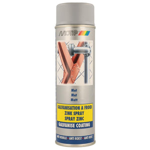 Peinture de galvanisation à froid zinc mat - MOTIP 500 mL