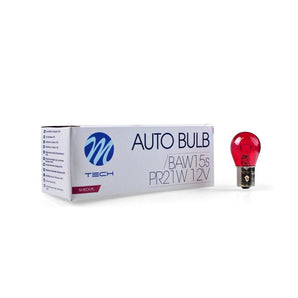 Ampoule pr21W baW15s 12V 21W rouge (boite de 10) - MTech