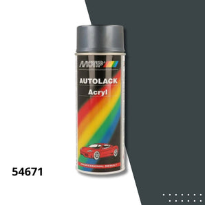 Bombe peinture carrosserie acrylique 54710 métallisé kompakt - MOTIP 400 mL