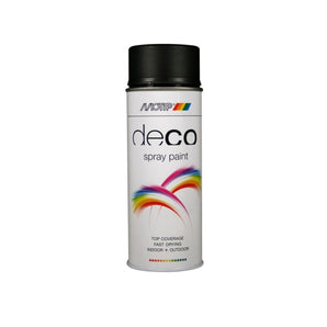 Peinture décoration RAL9005 Noir foncé mat - MOTIP 400 mL