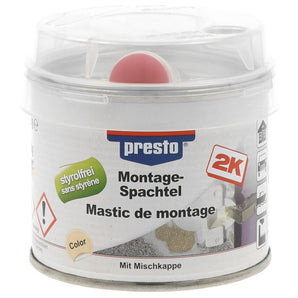 Mastic de montage 2k ocre clair - PRESTO 250 gr