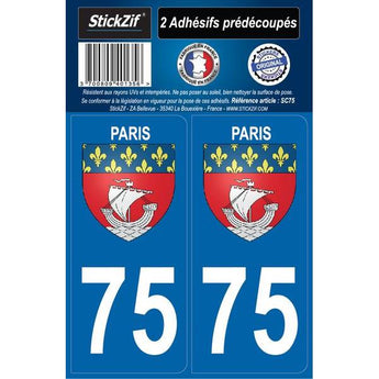 ADHESIFS CITY 75 PARIS X2 - STICKZIF - SNQR MOTORS