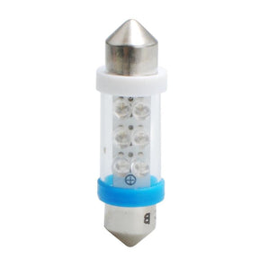 AMPOULES LED X 2 NAVETTE C5W 36MM BLEU 12V 0,40W - PLANET LINE - SNQR MOTORS