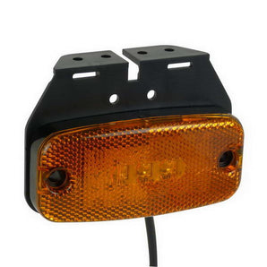 Feu de position latéral LED orange avec support 9 32v - CARPOINT