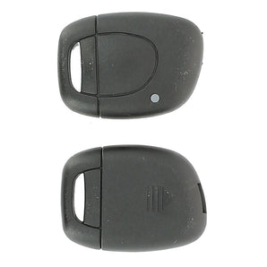 Coque clé adaptable renault 1 bouton lame crantée fixe - KLEMAX