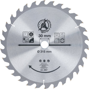 Lame de scie circulaire en métal dur | Ø 315 x 30 x 3,0 mm | 30 dents - DIY