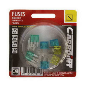 MINI FUSIBLES ASSORTIS X10 - CARPOINT - SNQR MOTORS