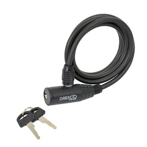 Antivol câble 150cm diam 6mm 2 clés  - DRESCO