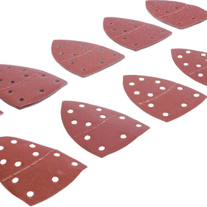 Jeu de feuilles abrasives pour meuleuse multifonctions | 145 x 100 mm | Cal. 40 - 400 | 25 pièces - DIY