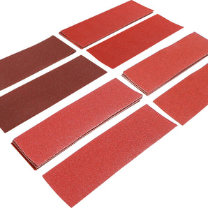 Jeu de feuilles abrasives | ponceuse vibrante / cale à poncer | 93 x 230 mm | Cal. 60 - 180 | 25 pièces - DIY